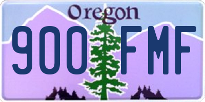 OR license plate 900FMF