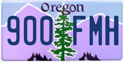 OR license plate 900FMH