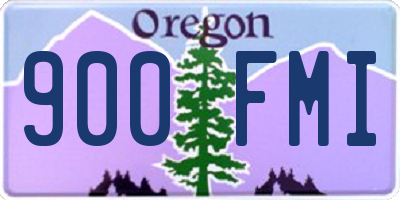 OR license plate 900FMI