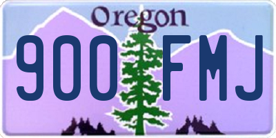 OR license plate 900FMJ