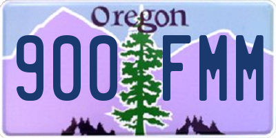 OR license plate 900FMM