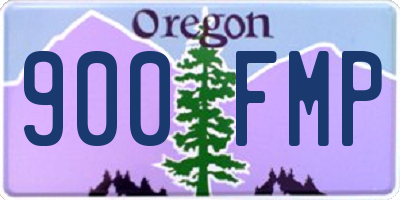 OR license plate 900FMP