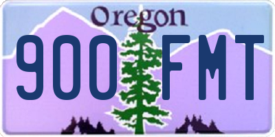 OR license plate 900FMT