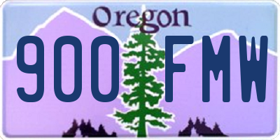 OR license plate 900FMW