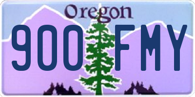 OR license plate 900FMY