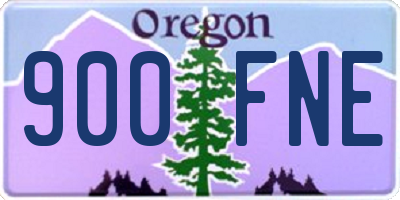 OR license plate 900FNE