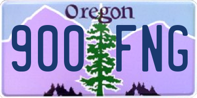 OR license plate 900FNG