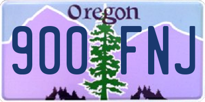 OR license plate 900FNJ