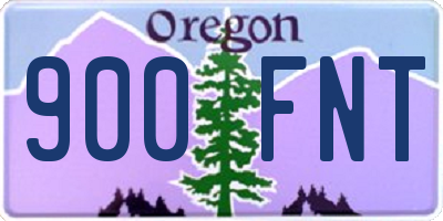 OR license plate 900FNT