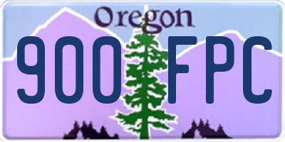 OR license plate 900FPC