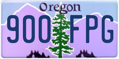 OR license plate 900FPG