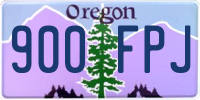 OR license plate 900FPJ