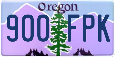OR license plate 900FPK