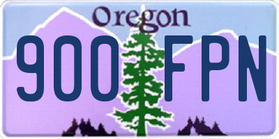OR license plate 900FPN