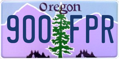 OR license plate 900FPR