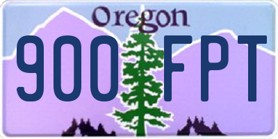 OR license plate 900FPT