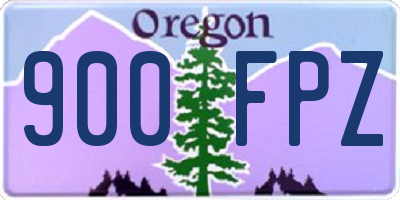 OR license plate 900FPZ