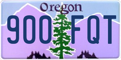 OR license plate 900FQT