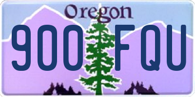 OR license plate 900FQU