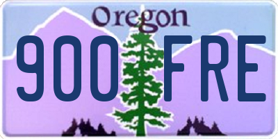 OR license plate 900FRE