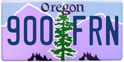 OR license plate 900FRN