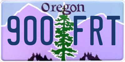 OR license plate 900FRT