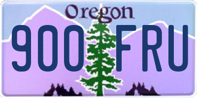 OR license plate 900FRU