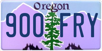 OR license plate 900FRY