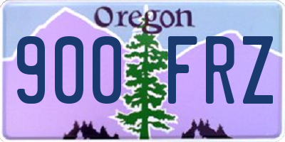 OR license plate 900FRZ