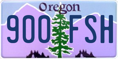 OR license plate 900FSH