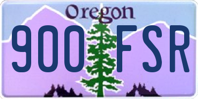 OR license plate 900FSR