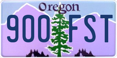 OR license plate 900FST