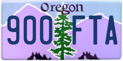 OR license plate 900FTA