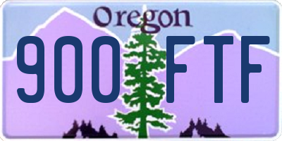 OR license plate 900FTF