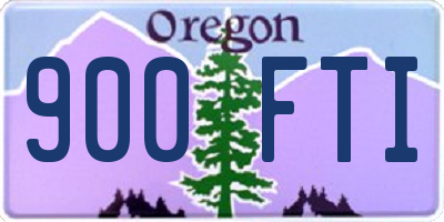 OR license plate 900FTI