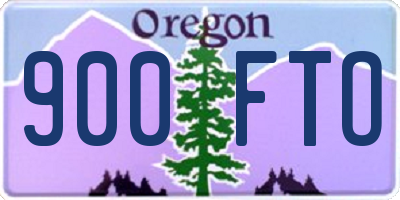 OR license plate 900FTO