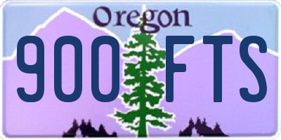 OR license plate 900FTS