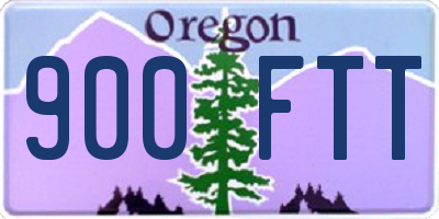 OR license plate 900FTT