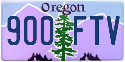 OR license plate 900FTV