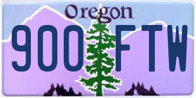 OR license plate 900FTW