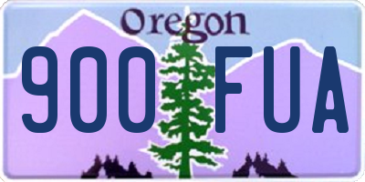 OR license plate 900FUA