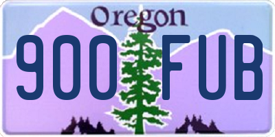 OR license plate 900FUB