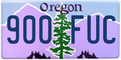 OR license plate 900FUC