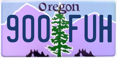 OR license plate 900FUH