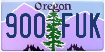 OR license plate 900FUK