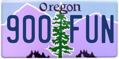OR license plate 900FUN