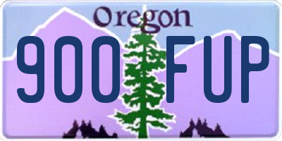 OR license plate 900FUP
