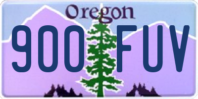 OR license plate 900FUV