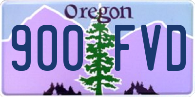 OR license plate 900FVD