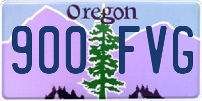 OR license plate 900FVG